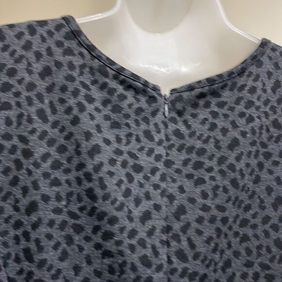 NWOT Joan Rivers Black and Grey Leopard print dress.  Size L large 12/14 - Picture 5 of 8